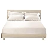 LILYSILK Silk Fitted Sheet, 19 Momme Grade 6A 100% Mulberry Silk, 16'' Deep Pocket, Luxury Soft Silk