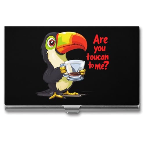 Toucan Business Card Case Pocket Card Holder Slim Card Wallet for Men Women