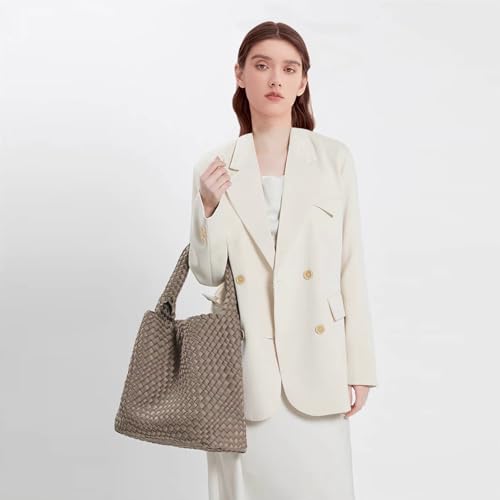 Bolso tejido JINMANXUE para mujer, tote hobo miniatura 6