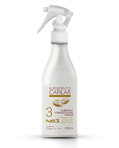 Hair Supplement Strengthening Keratin 300mL Hydration Restoring Shine Lightness Nutrition Strengthening Repair Color Protection