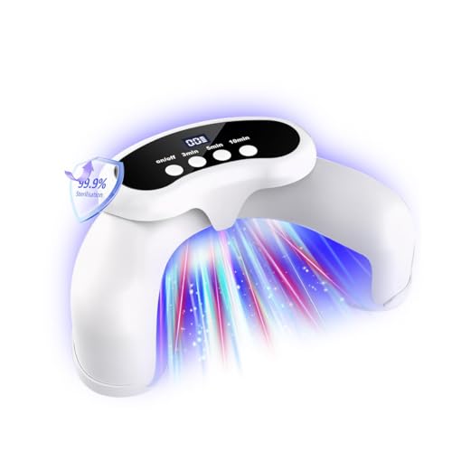 IUHFSIFS 2026 Upgrade Nail Fungus Laser DeviceIntelligente Zeitsteuerung 3/5/10minNail Care for Discoloured and Thickened Fingers and Toenails Portable with Timer Function(Weiß)