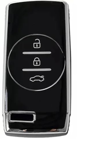 Capa Protetora de Silicone Luxury para Chave Caoa Chery Tiggo 7 Sport / Tiggo 5x Pro / Tiggo 3x (HYBRID MAX DRIVE / PRO MAX) (PRETO)