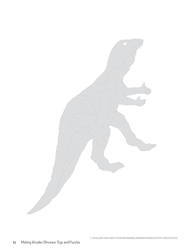 Making Wooden Dinosaur Toys and Puzzles: Jurassic Giants to Make and Play With (Fox Chapel Publishing) 36 Puzzle & Toy Patterns for T-Rex, Brontosaurus, Ichthyosaur, Stegosaurus, Triceratops, and More - Image 6