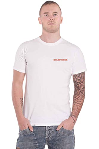 Photo de James Bond 007 T Shirt Goldfinger Profile Nouveau Officiel Homme Blanc Size M