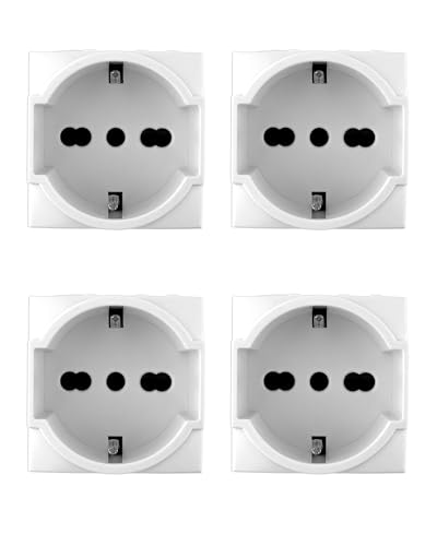 Bratek 4 Prese Schuko Compatibili Bticino Living Light e...