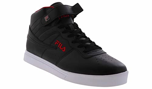 Fila Men's Vulc 13 Fashion Sneakers, Black/Fila Red/Jeally Bean - 12