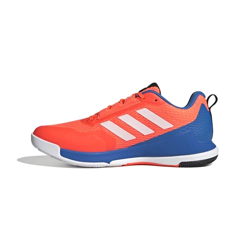 adidas Hombre Novaflight 2 Indoor Shoes, Team Solar Orange/Zero Metalic/Bright Royal, 38 2/3 EU