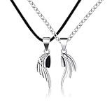 💖 Diseño único💖 Atractivo diseño de patrón para un aspecto elegante. Perfecto para parejas y amigos como un signo de amor y conexión entre ellos. El conjunto de collar de chico y novia hace que la pareja sea más llamativa y romántica.