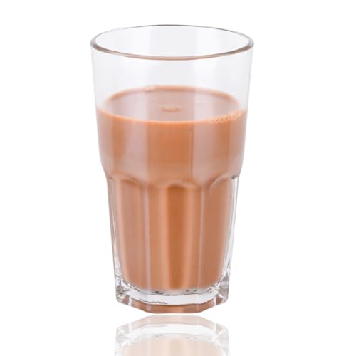 Image of Yera Stylo Designer Tumbler Set of 6, 375 ml Each | Transparent | Hot & Cold Drinks, Juice, Cocktail, Milkshake, Smoothie | Ideal for Home, Party, Restaurant, Gifting | Special Occasions