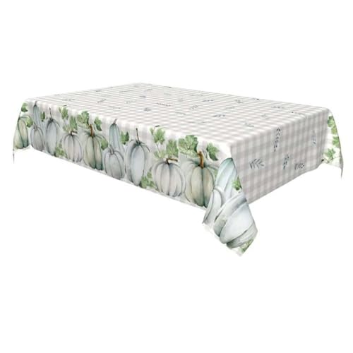 Nappe rectangulaire blanche 90x140 cm lavable pour table de cuisine - 5