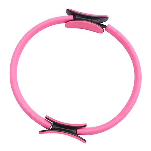 BRIGHTFUFU 1pc Pink Resistance Ring Yoga Circle for Balance and Flexibility Durable Fitness Accessory for All Levels Yoga Enthusiasts and Women