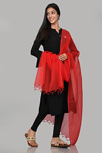 Image of Women's Self Design Cotton Kota Doria Dupatta