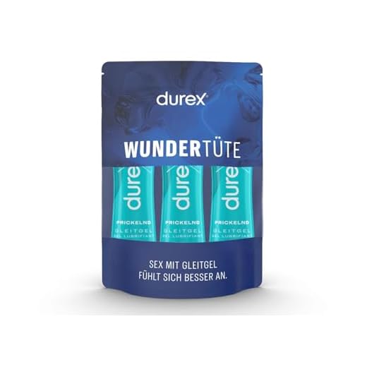 Durex Sweet Strawberry Gleit- und Erlebnisgel, mit Erdbeeraroma, 1er Pack (1 x 50 ml) 7 Durex Gleitgel prickelnd auf Wasserbasis Durex Play Prickelnd 3x 50ml in praktischer Dosierflasche