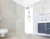 MONTAGE IST EINFACHER ALS NEU ZU FLIESEN: Zur Befestigung der Rückwand auf Wand oder Beton Flächen im Badezimmer benötigen Sie nur: Stichsäge, Kranzbohrer, lösemittelfreien Montagekleber und Silikon.