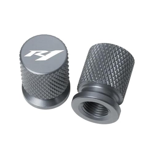 Bouchon de valve de pneu moto gris pour protéger la pression de la R1