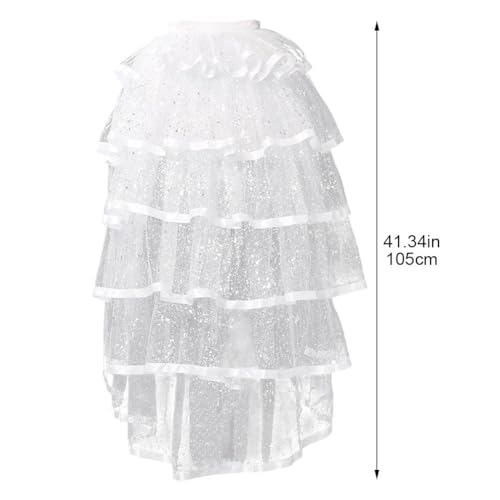Falda de tul con capas elástica que soluciona tu look gótico 4