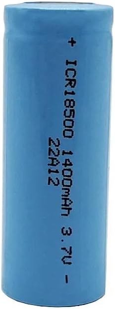 IndigoStar Batería recargable de iones de litio 18500 3.7v 1400mah, utilizada para linternas, baterías de control remoto, paquete de 4