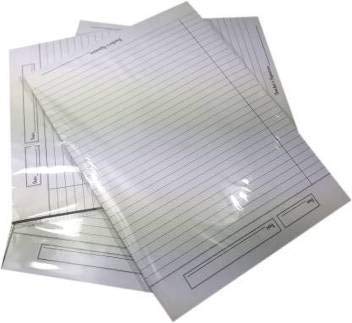 Image of Set of 100 Both Side Ruled Sheets for School Project, Assignment, Home Work, Office File 90 GSM (A4 Both Side Ruled 100 Sheets)