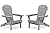 Outdoor Wooden Folding Adirondack Chair Set of 2 with Pre-Assembled BackRest, Wood Patio Chair for Garden Backyard Porch Pool Deck Firepit