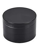 WEGRIND Grinder, Spice Crusher, 2 inch 4 Pieces Zinc Alloy Grinders - black