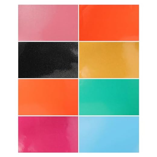 EXCEART 8 Hojas De Gelatina De Piel Sintética Hojas De Tela De Cuero Sintético Impermeables De Color Sólido Caramelo Para Pendientes Diy Joyería Fabricación De Carteras Con Lazo