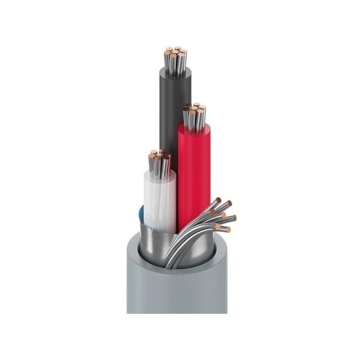 8771 0601000 3-Conductor 22 Multi-Conductor Cable, PE Insulation, Foil Shield, PVC Jacket, 1000'