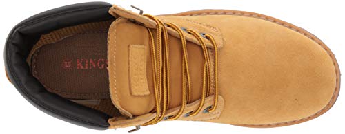 kingshow Men's 1801 Work Boots (12 M US Men's, Wheat)