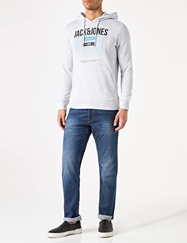 JACK & JONES JJCYBER Sweat Hood Sweatshirt Capuche, Gris, L Homme - Image 3