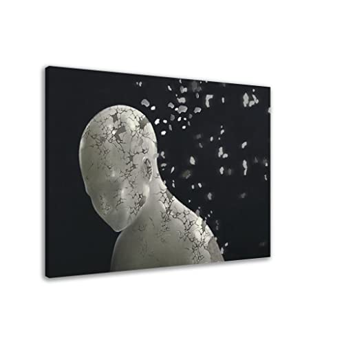 Art mural masculin Fragmented Mind toile encadrée finition luxe - 5