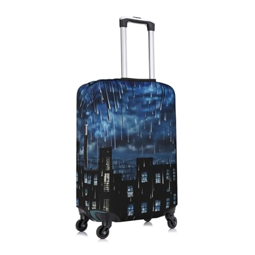 The Blue Binary Print Luggage Cover For Suitcases, Travel Case Protector, Simple & Convenient Installation3