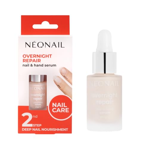 NÉONAIL Overnight Repair Nail and Hand Serum - Nagelpflege- Regenerierendes Nagel - & Handpflege-Serum für die Nacht – Intensive Feuchtigkeit & Pflege – 6,5ml