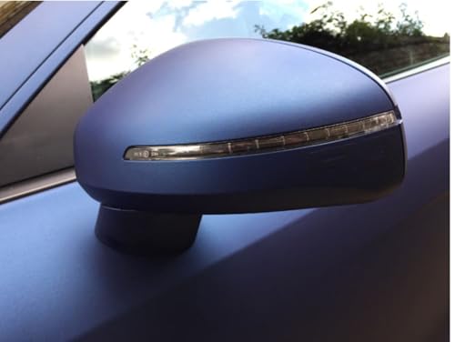 Image of WALLMATE Navy Blue Metallic Car Sticker Self Adhesive Bubble Free Vinyl Wrap for Car, Scooty, Cycle, Bike and Other Vihicle Interior & Exterior Decoration (Navy Blue Metallic, 20X120 in)