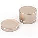 Foraineam 24 Pack 2 oz Round Tin Containers with Slip-on Lids, Aluminum Candle Tin Cans Cosmetic Sample Containers, Frosted Gold Empty Travel Tins Metal Storage Jars for Salve, Spice, Candies, Crafts