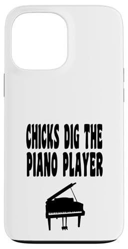 Pianista Chicks Dig - Divertida banda de orquesta musical para pianistas Carcasa para iPhone 13 Pro Max