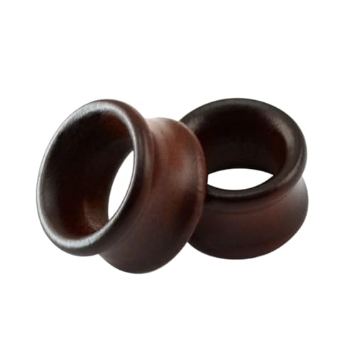 NAWADOMA New 2026 2Pcs/Lot Wood Ear Plug And Tunnel Women Men Flared Flesh Expander Stretcher Large Gauges Body Piercing Jewelry 8-22Mm Fashion Accessories Creative Gift