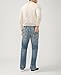 Silver Jeans Co. Men's Zac Relaxed Fit Straight Leg Jeans, Light Indigo, 36W x 30L