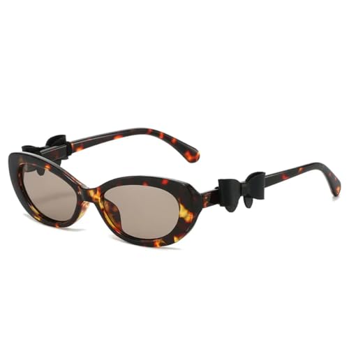 Lunettes UV400 œil de chat pour femme avec nœud chic original