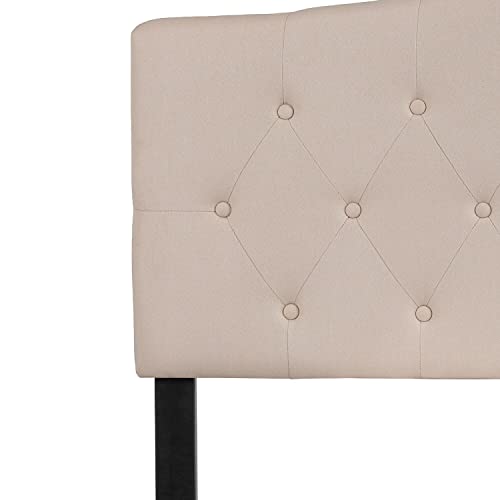 Flash Furniture Upholstered Headboard, Full, Beige #TOP4