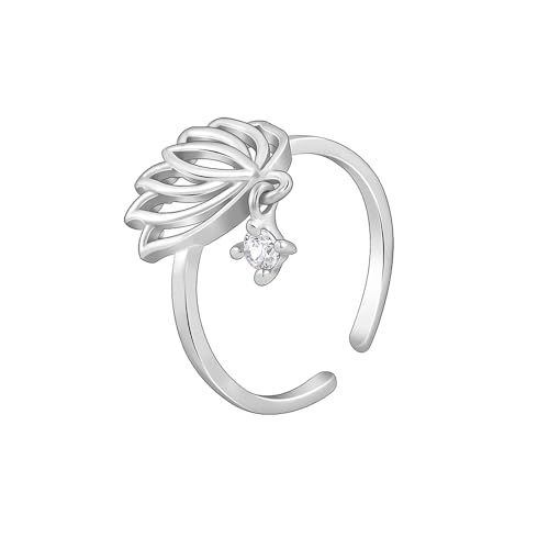 Image of GIVA 925 Silver Kanwal Toe Rings| Toe Rings for Women and Girls | With Certificate of Authenticity and 925 Stamp | 6 Month Warranty