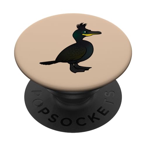 Cute Cartoon European Shag Birdorable Bird Species PopSockets Swappable PopGrip