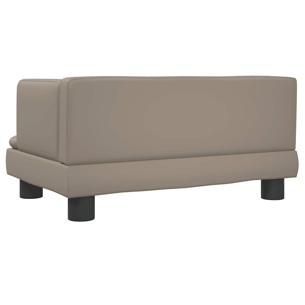 Cuccia per cani, 60 x 40 x 30 cm, in ecopelle con morbida schiuma, fondo antiscivolo, comodo cuscino delicato sulle articolazioni, per cuccioli, anziani, marrone cappuccino