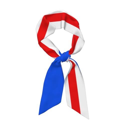 Women'S Fashion Scarf Puerto Rico Flag Hair Satin Scarf Bandanas Headscarf Wrap Breathable Lightweight Neck Scarves For Handbag Accessories