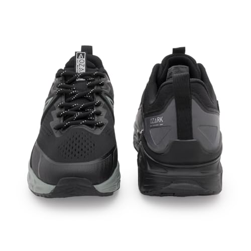 Image of Ozark Trail Running Shoes for Men in Black & Blue | Low-Cut Outdoor