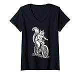 Photo Gallery donna bicicletta da ciclismo, scoiattolo, vintage, per ciclisti, motociclisti, animali divertenti maglietta con collo a v Photo Gallery donna bicicletta da ciclismo, scoiattolo, vintage, per ciclisti, motociclisti, animali divertenti maglietta con collo a v