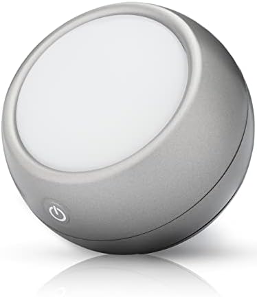 Circadian Optics Light Therapy Lamp - UV-Free LED Happy Mood Lamps with 10,000 Lux - Full Spectrum Sun Lights - Leo (Light Grey)