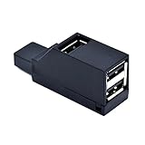 Adaptador USB 2.0 HUB USB 2.0 HUB Extender 3 Puertos USB Hub Transferencia De Datos De Velocidad USB Splitter Estación De Acoplamiento Regalo
