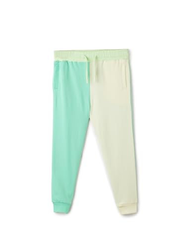 Image of The Souled Store Cascade Kids Boys Regular Fit Colorblock Multicolor Cotton Joggers