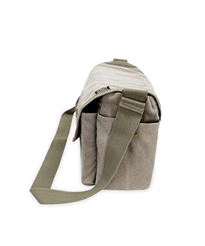 Everest Luggage Canvas Messenger, Olive, Olive, One Size,CT073L-OLI3
