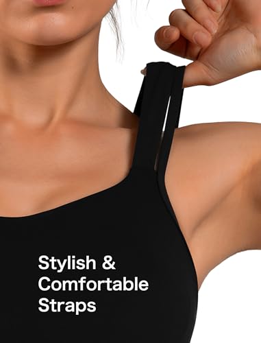 Yvette Yoga Sports Bras Carving Series Spaghetti Strap Padded Breathable Workout Crop Tank Tops Sports Bra for Women4