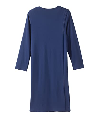 Silverts Open-Back Hospital Gowns for Women – Comfortable, Dignified, Easy Dressing for Seniors & Patients - Embroidered